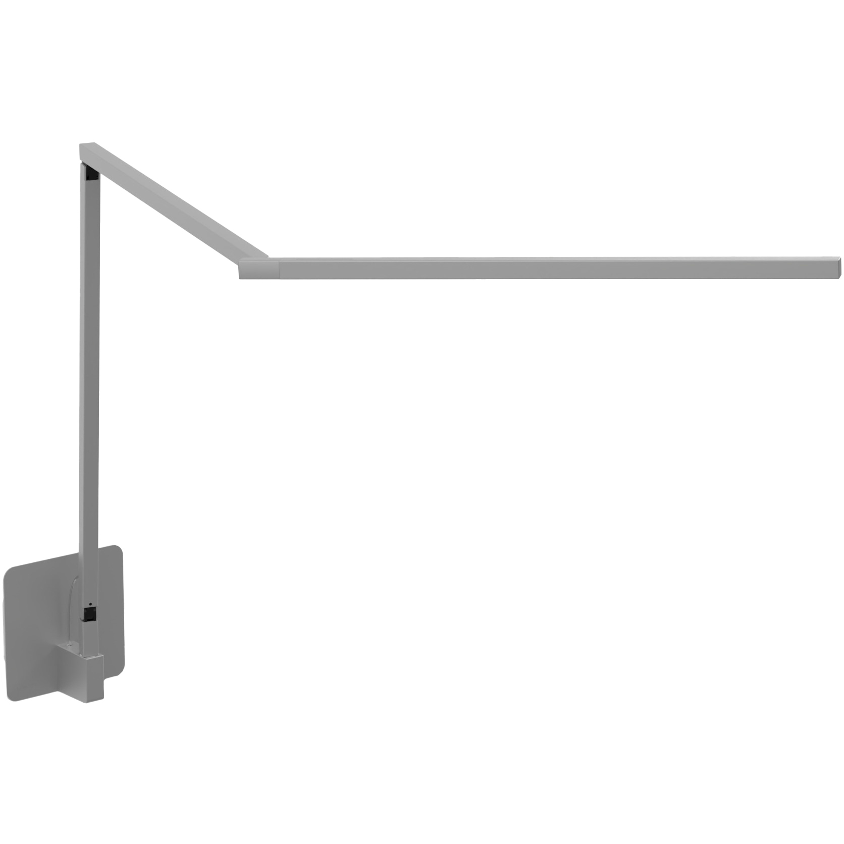Z-Bar Gen 4 Wall Mount Desk Lamp Wall Light in Silver, Hardwire